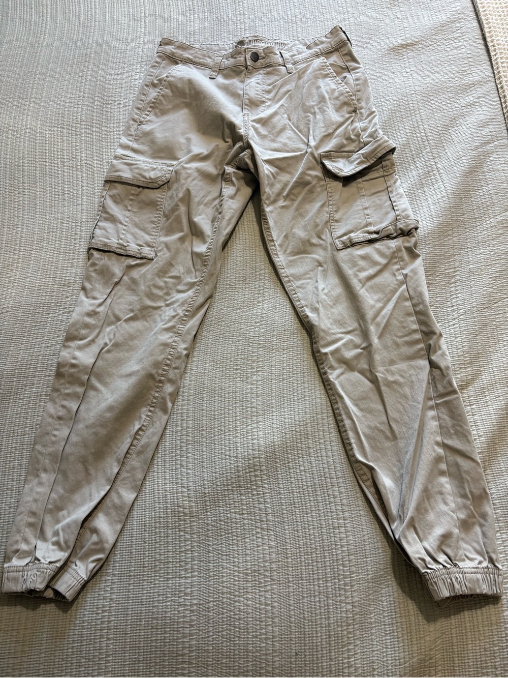 Women's  Cargo Jogger Pants in Light Khaki